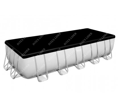 Прямоугольный каркасный бассейн Bestway 640х274х132см+фильтр-насос, лестница, тент (5611Z)