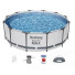 5619N BestWay Каркасный бассейн круглый, 366х100см+фильтрнасос, лестница, навес